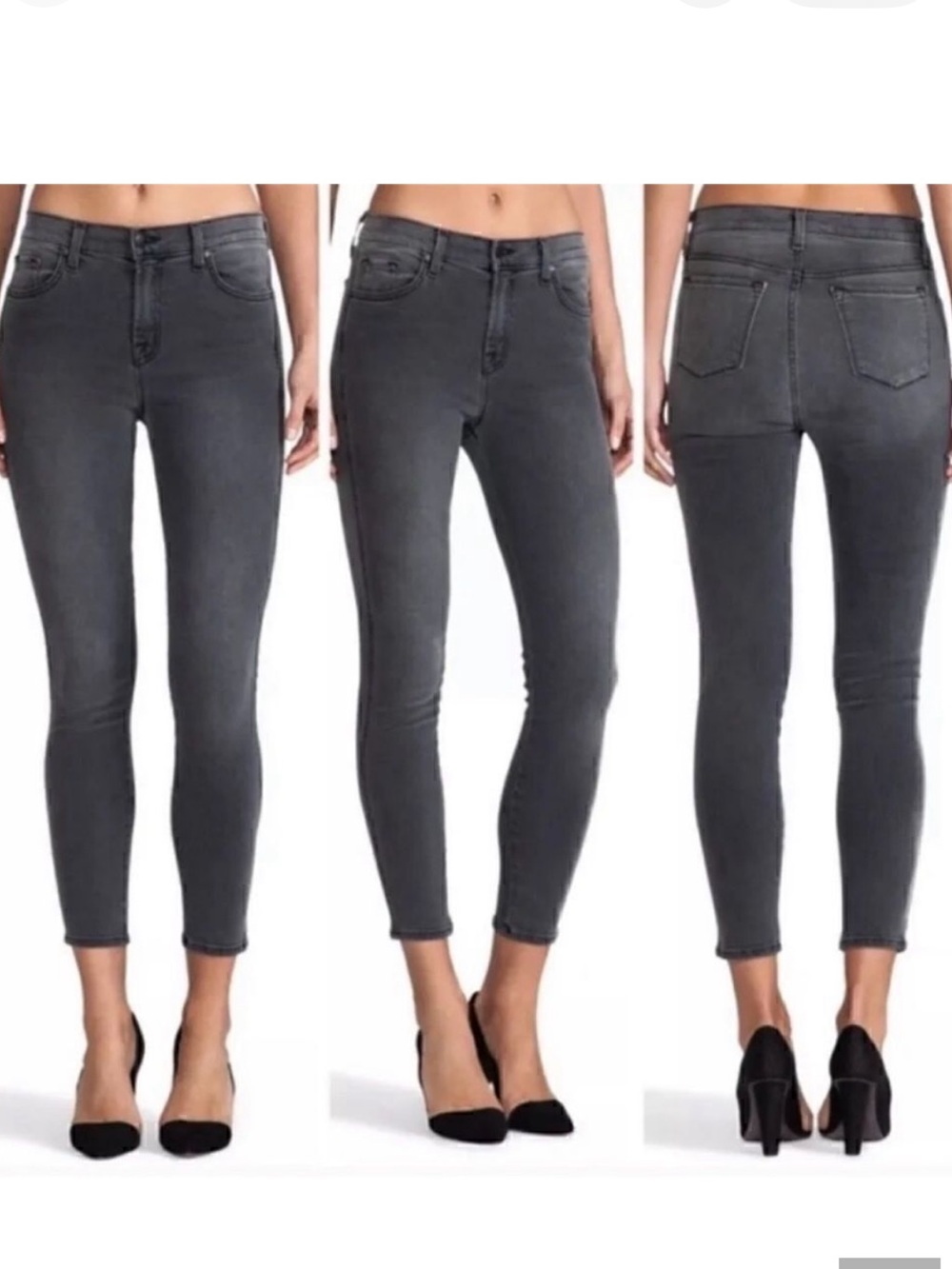 $218 J Brand Bree skinny cropped jeans in night bird 25